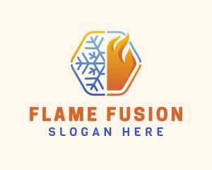 Hot & Cold Temperature logo design