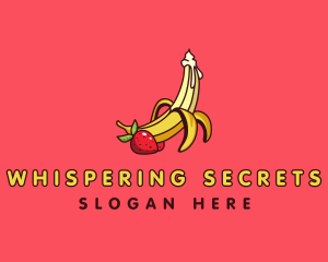 Strawberry Banana Cream logo design