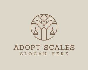 Tree Lawyer Scale logo design