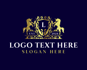 Luxury Horse Crest logo