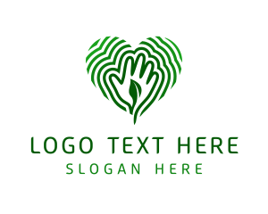 Natural Heart Hand logo