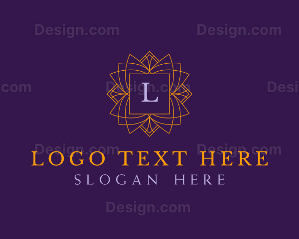 Regal Emblem Floral Logo