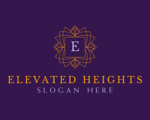 Regal Emblem Floral logo design