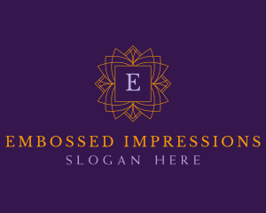 Regal Emblem Floral logo design