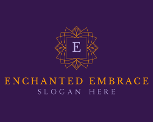 Regal Emblem Floral logo design