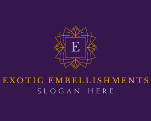 Regal Emblem Floral logo design