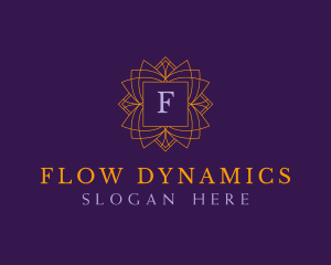 Regal Emblem Floral logo design