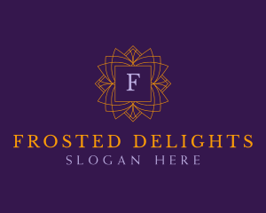 Regal Emblem Floral logo design