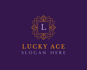 Regal Emblem Floral logo design