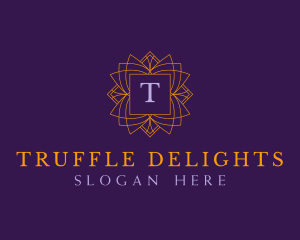 Regal Emblem Floral logo design