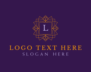 Minimalist - Regal Emblem Floral logo design