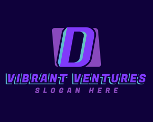 Gradient Business Letter D  logo