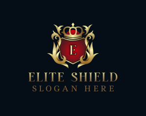 Royalty Shield Crest logo design