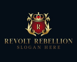 Royalty Shield Crest logo design