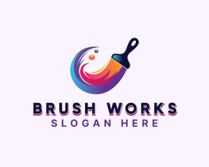 Paint Brush Renovation logo design