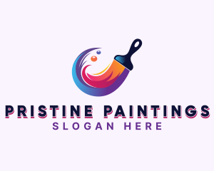 Paint Brush Renovation logo design