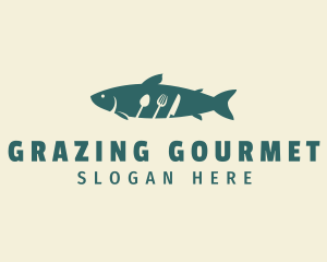 Fish Cutlery Restaurant logo design