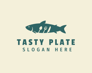 Fish Cutlery Restaurant logo design