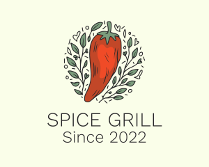 Spice Leaf Plant logo design