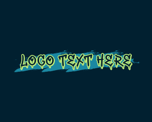 Graffiti Paint Wordmark logo