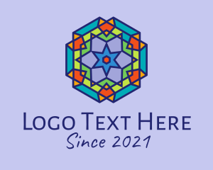 Multicolor Kaleidoscope Tile  logo