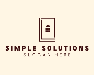 Simple Window Door logo design