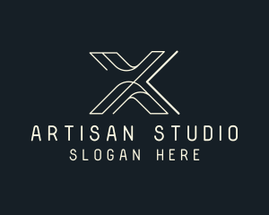 Modern Tech Letter X logo design