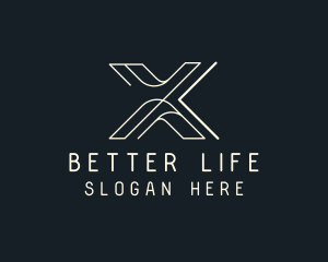 Modern Tech Letter X logo design