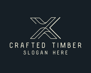 Modern Tech Letter X logo design