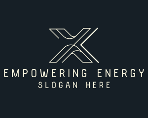 Modern Tech Letter X logo design