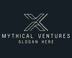 Modern Tech Letter X logo design