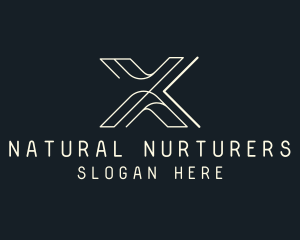 Modern Tech Letter X logo design