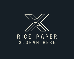 Modern Tech Letter X logo design