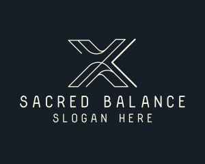 Modern Tech Letter X logo design