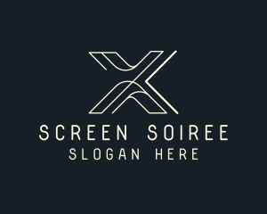 Modern Tech Letter X logo design