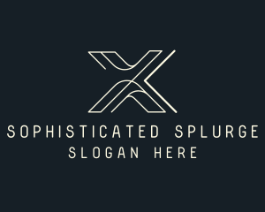 Modern Tech Letter X logo design