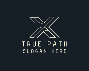 Modern Tech Letter X logo design