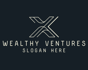 Modern Tech Letter X logo design