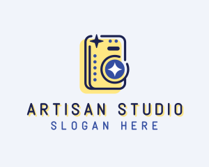 Photo Camera Film  logo design