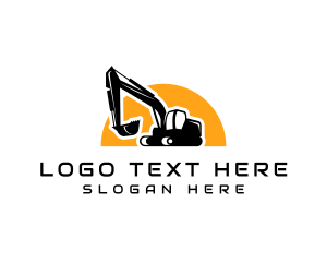 Construction Digger Excavator logo