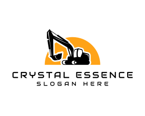 Construction Digger Excavator logo design