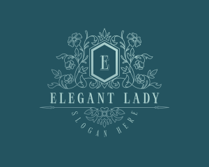 Luxury Feminine Florist  logo design