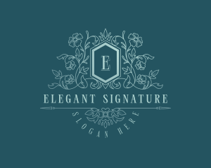 Luxury Feminine Florist  logo design