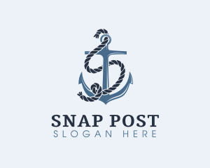 Anchor Rope Letter S logo design