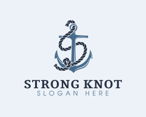 Anchor Rope Letter S logo design