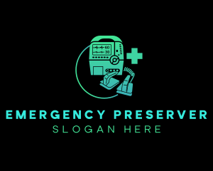 Medical Resuscitate Machine logo design