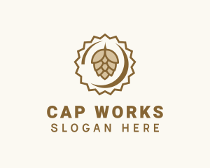 Beer Cap Hops logo design