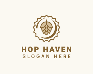 Beer Cap Hops logo design