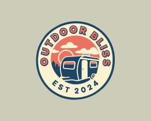 Road Trip RV Caravan logo design