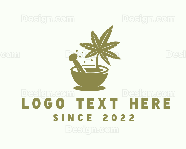 Marijuana Herbal Plant Logo